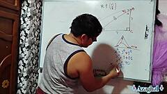 19-Year-Old Nerdy Asian Student Learns Trigonometry in Steamy Bedroom Teacher Session