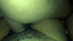 pregnant ebony rides black cock gaping pussy cum