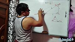 19-Year-Old Nerdy Asian Student Learns Trigonometry in Steamy Bedroom Teacher Session