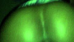 pregnant ebony rides black cock gaping pussy cum