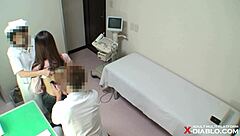japanese doctor spies hidden cam on busty patient tits