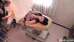 japanese doctor spies hidden cam on busty patient tits