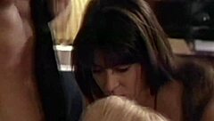 mature milf deepthroats huge cock with cute friend