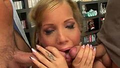 kyra banks' ass stretched by two monster cocks!