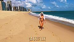 Beach Boy's Massive Cock Ravages Tight Pussy and Ass