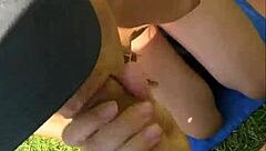 Risky Outdoor Yoga Blowjob with Perfect 18yo Teen Deepthroat Cumshot 😍💦