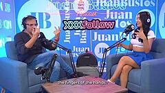 little kinky colombian mayraoficial squirts wildly on sybian machine during juan bustos podcast