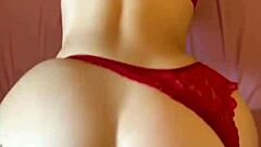 Does my red thong make this ass look huge?