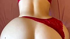 Does my red thong make this ass look huge?