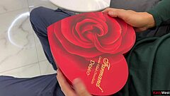 Skinny Stepsis Gets BROTHER'S Dick for Valentine's Sneaky Fuck