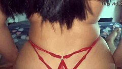 Colombian Bride's Big Ass Rides Cock Anally