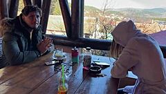 laura quest's mountain getaway striptease outdoor adventure