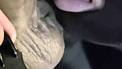 goth babe sensually licks and swallows cum gagging deep