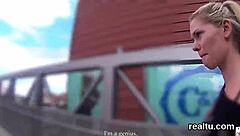 I'm teasing this adorable Czech girl in supermarket before POV ride