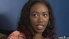 Black Teen Chanell Heart Craves Huge White Cock