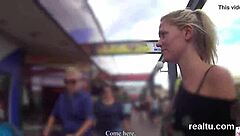 I'm teasing this adorable Czech girl in supermarket before POV ride