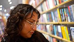 seductive librarian peachie garcia gibby clown big tits riding