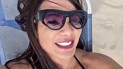 ever dogged on beach with tinder stud bent over pussy fucked hard