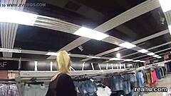 I'm teasing this adorable Czech girl in supermarket before POV ride