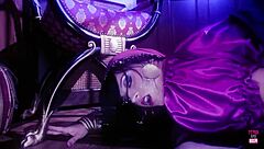 blonde huge fake tits seduces brunette gypsy lesbian