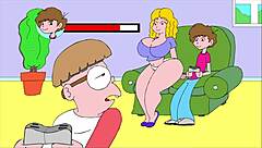 relaxing flashes and erotic play on the cozy couch