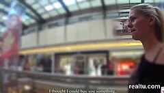 I'm teasing this adorable Czech girl in supermarket before POV ride