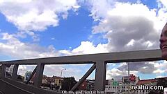 I'm teasing this adorable Czech girl in supermarket before POV ride