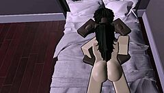 femdom big tits black cartoon cowgirl rides criminal cock roblox rule34
