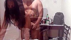 Doggystyle Creampie Pounds Skinny Latina Neighbor's Tight Pussy Hard