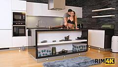 Hey hubby, forgot the cash? I'll pay handyman with my rimjob!