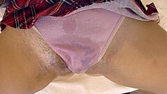 japanese college girl reveals pussy uncensored in room