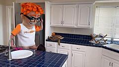 Sage Hunter rides athletic cock after interview creampie drill