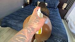 i was fuckin this black babe so hard an accidentally creampied her deep ugh