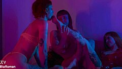 Redhead Femdom Demands Foot Worship from Bound Slave