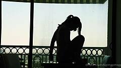 bigtittygothegg rides dildo on her shaved big ass