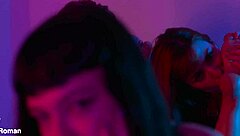 Redhead Femdom Demands Foot Worship from Bound Slave