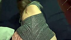 beautiful ass sparkles in tight party dress bent over