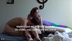 brazilian amateur dorm teen preps for wild anal assfucking