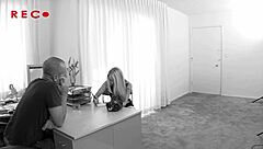 tiny blonde kendi fists ass on huge white cock