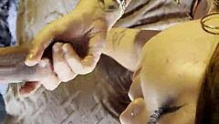 hot babe massages my thick cock sloppy deepthroat 4k