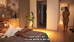 stepmother's naked ass shakes from stepson's bathroom prank reveal