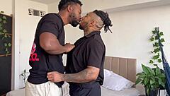 Black Stud Devours Trans Man's Tight Pussy Hole