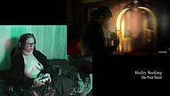 naked fat brunette with big tits plays alan wake 2