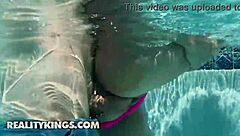 Sisi Rose and JMac's Pool Tease Leads to Sneaky Indoor Fuck