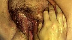 fat hairy pussy fisted deep closeup squirting
