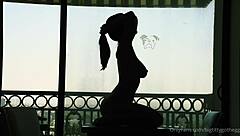 bigtittygothegg rides dildo on her shaved big ass