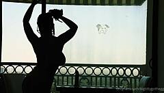 bigtittygothegg rides dildo on her shaved big ass