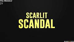 scarlit scandal double teamed deepthroated and creamed hard