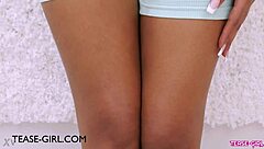 Dark skinned model seduces producer into steamy massage fuck