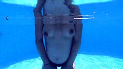 pregnant milf pool fuck for neighbors